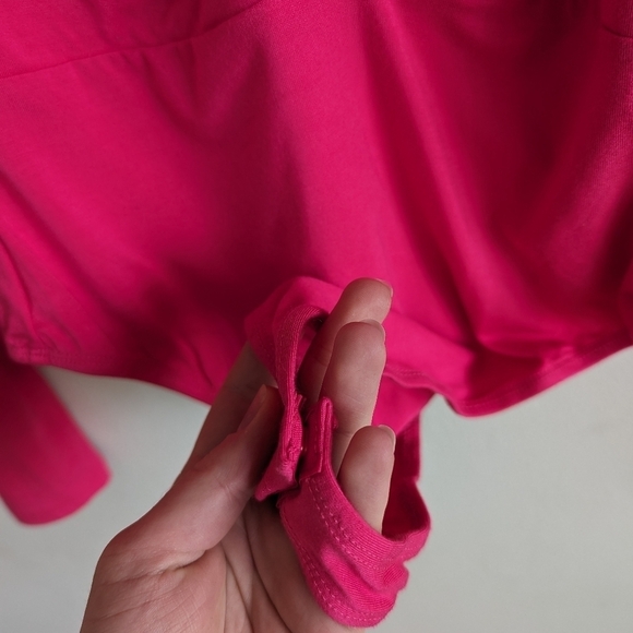 Superdown Aranza Ruched Bodysuit in Pink, size medium, New with tags - Picture 9 of 9